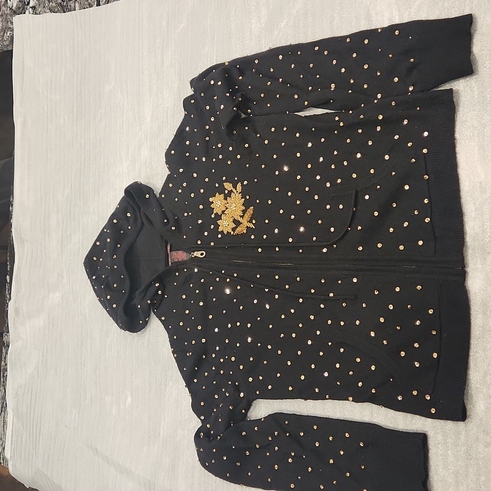 Women's sweater Lucky Brand with gold sequins